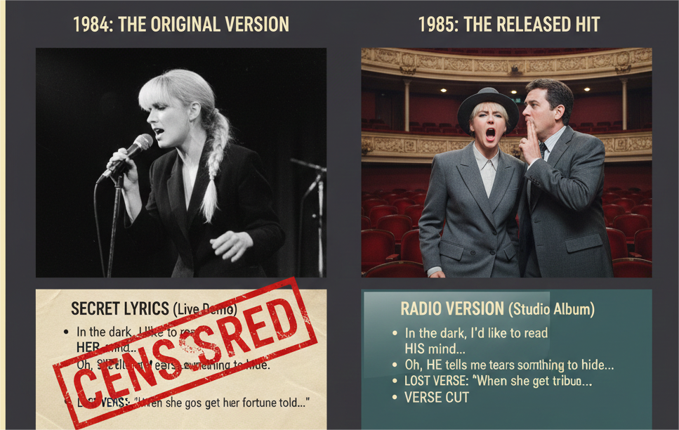 Aimee Mann Voices Carry 1984 original version female pronouns lyric comparison