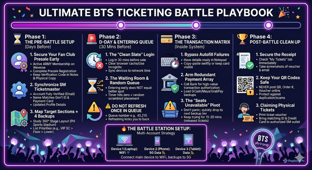 BTS ticketing battle tips