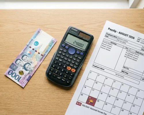 Payslip calculator National Heroes Day holiday pay computation Philippines