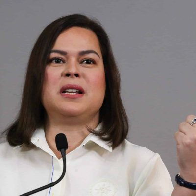 FEBRUARY 07, 2025
Vice President Sara Duterte during her press conference held at the Office of the Vice President central office, Mandaluyong City. 
INQUIRER PHOTO/LYN RILLON